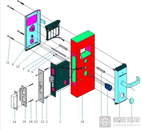 BWIN·必赢(中国)唯一官方网站智能锁安装视频智能门锁安装步骤(图1)